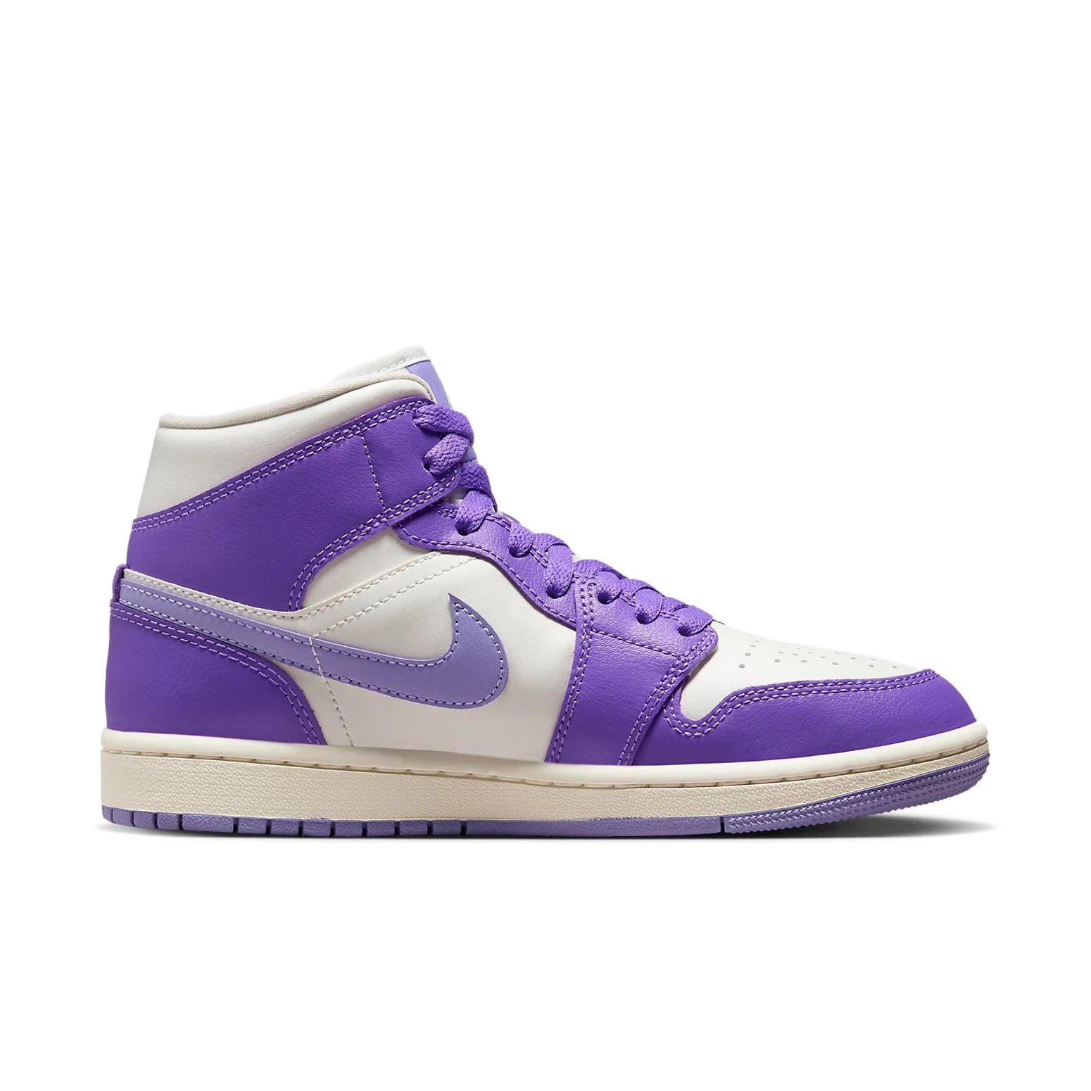 (WMNS) Air Jordan 1 Mid ‘Purple White’ BQ6472-504