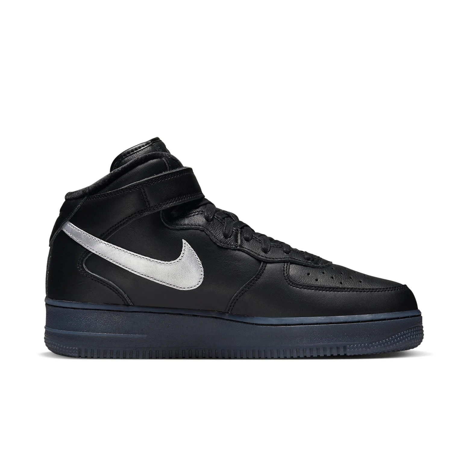 Nike Air Force 1 Mid Premium ‘Black Metallic Silver’ DX3061-001