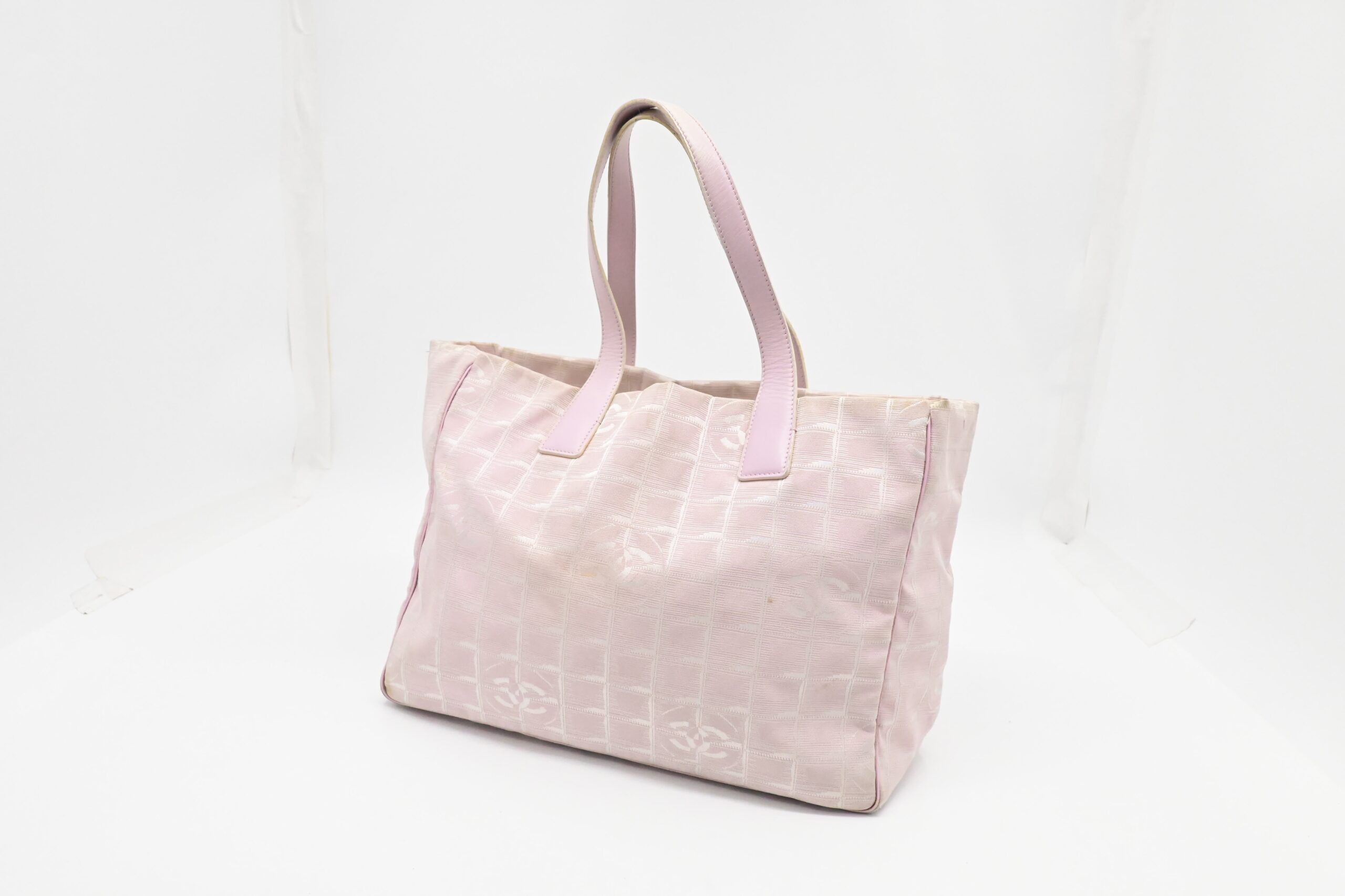 Chanel New Travel Line Tote in Pink Canvas