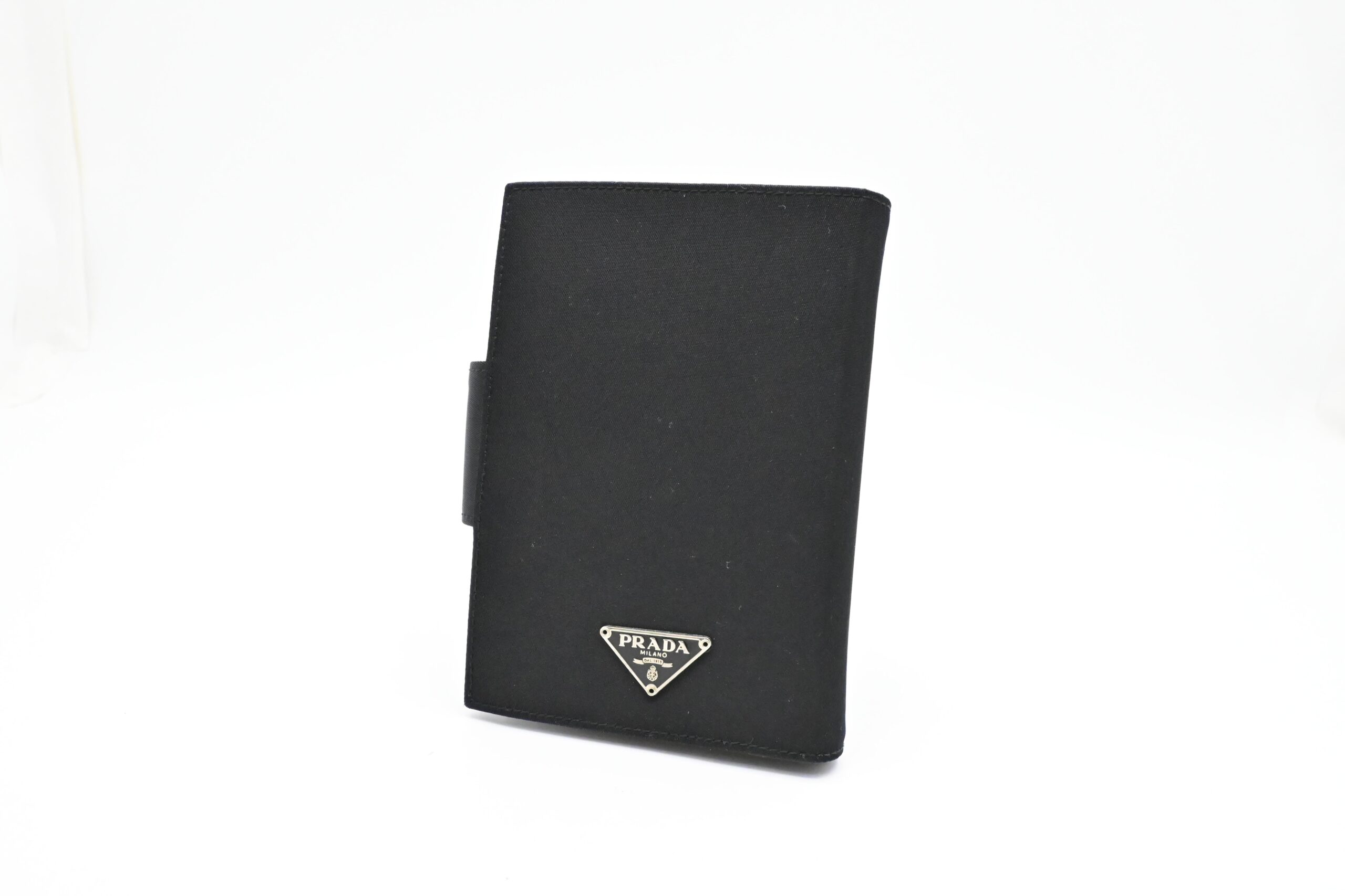 Prada Agenda in Black Nylon Canvas