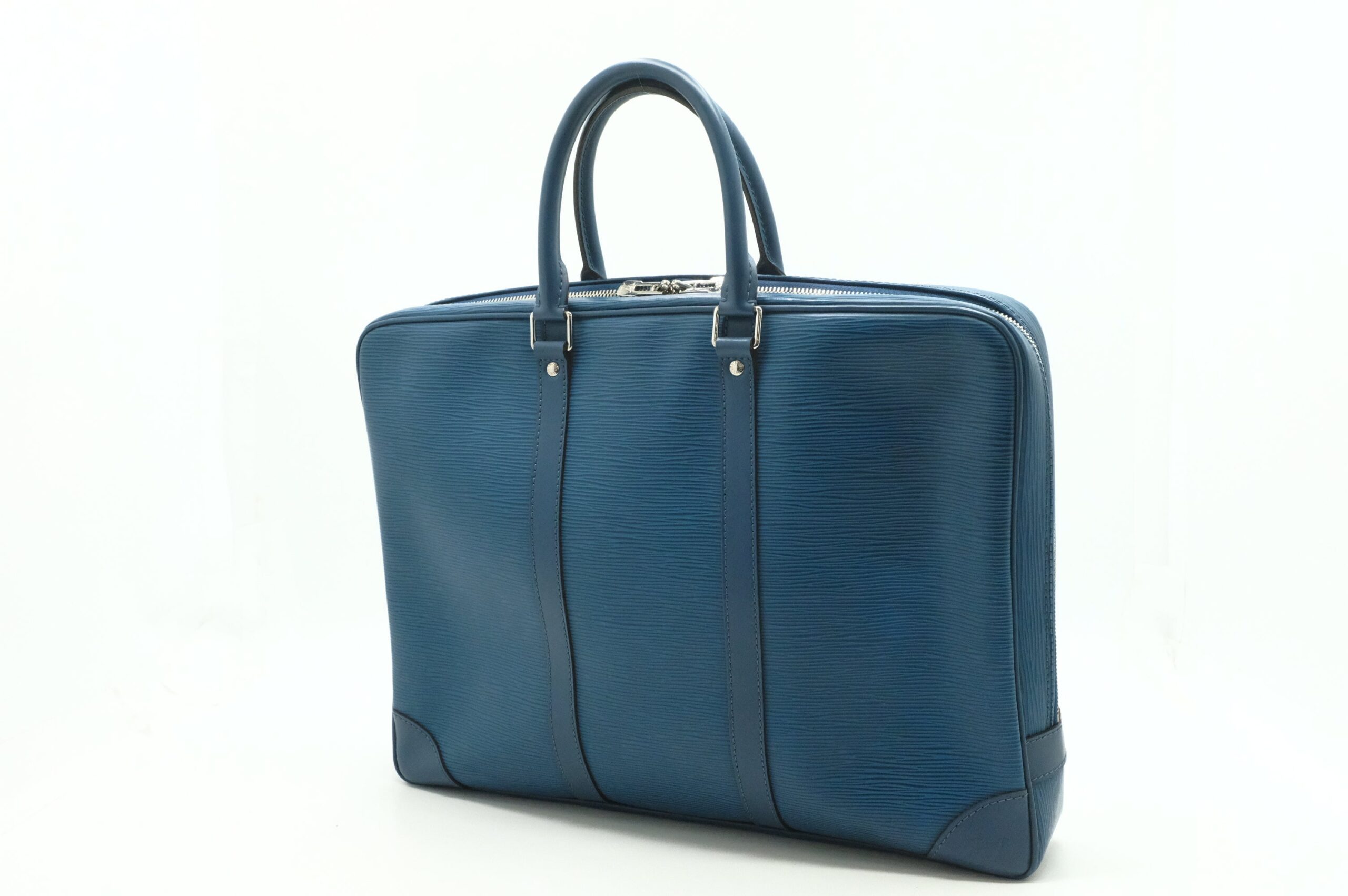 Louis Vuitton Porte Documents in Blue Epi Leather