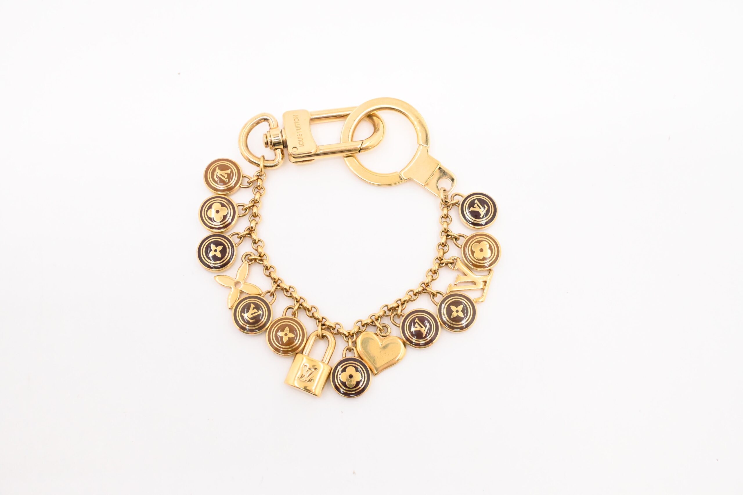 Louis Vuitton Porte Cles Chaines Brown Pastilles Bag Charm